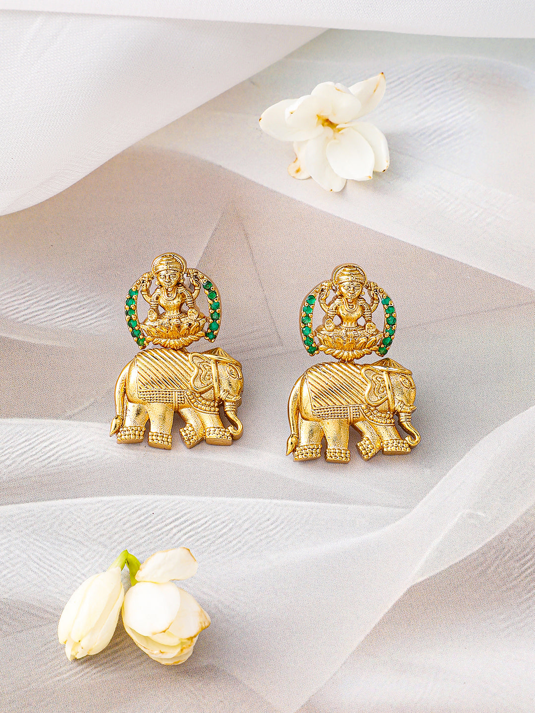Goddess LAkshmi & Elephant Motif Necklace Set