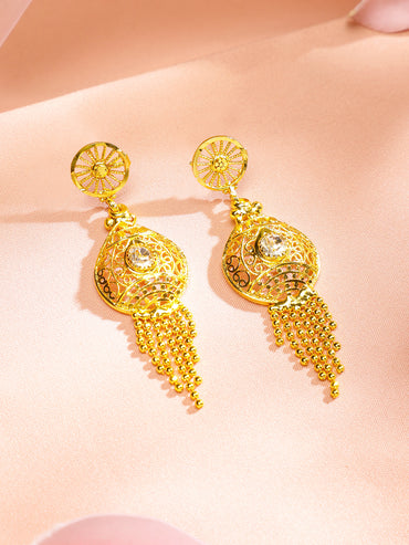 Sunlit Queen’s Gold-Plated Necklace Set