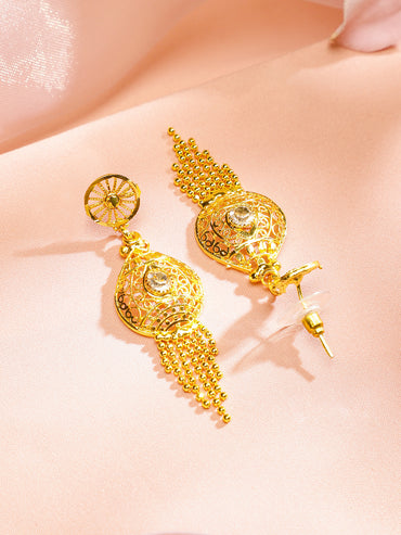 Sunlit Queen’s Gold-Plated Necklace Set