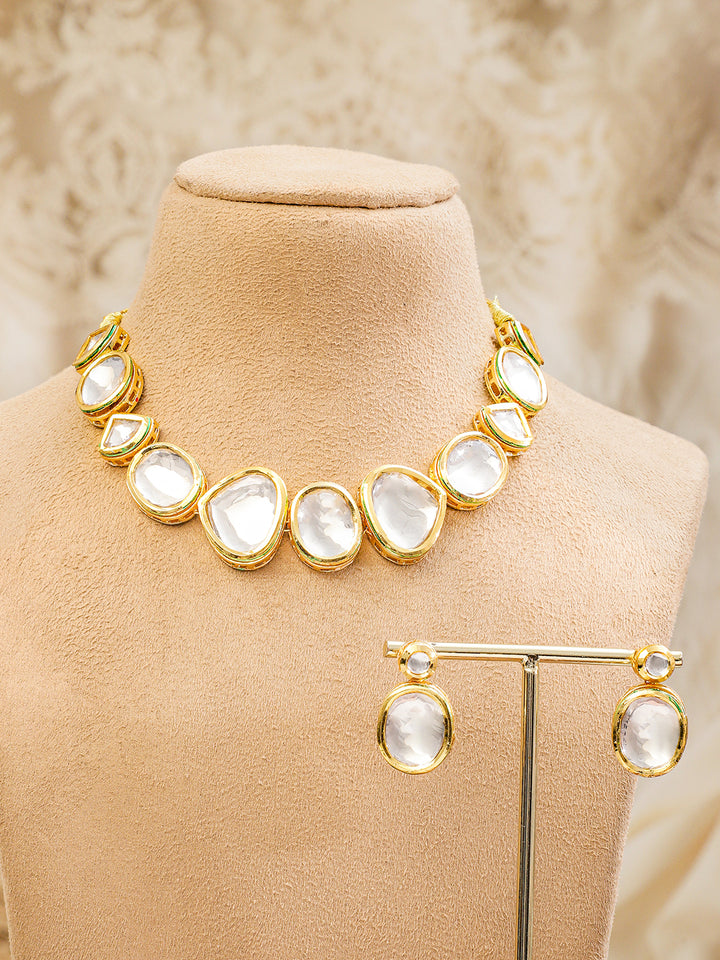 Gilded Dreams in Kundan Necklace Set