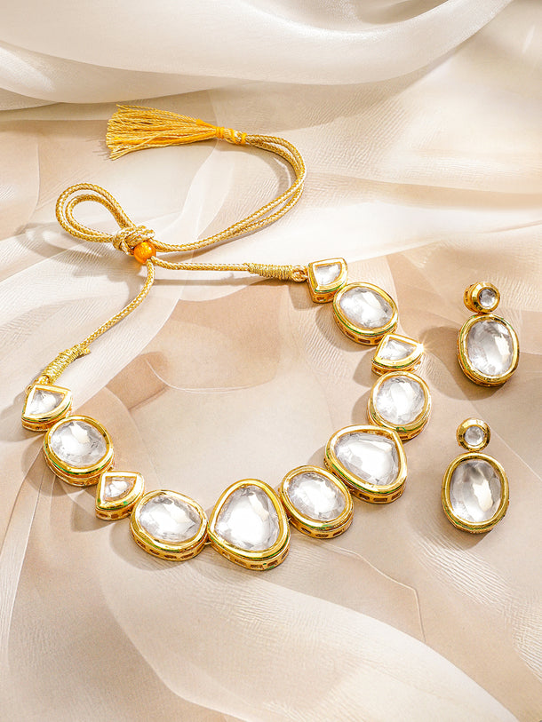 Gilded Dreams in Kundan Necklace Set