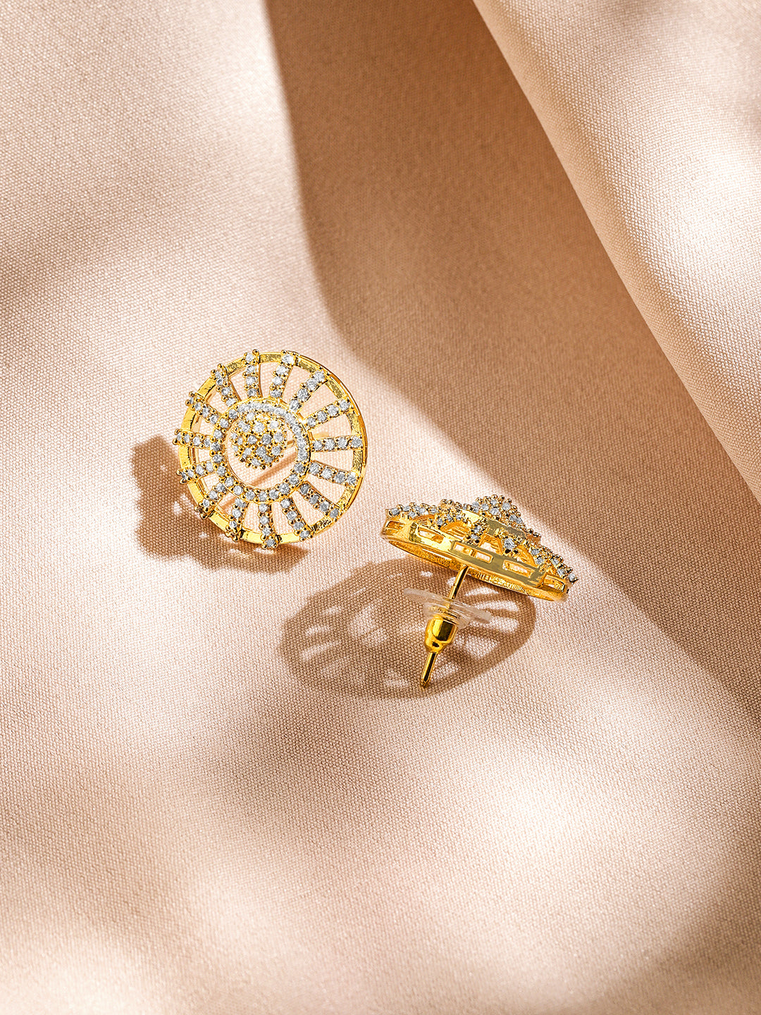 American Diamond Zirconia Pendant Necklace Set