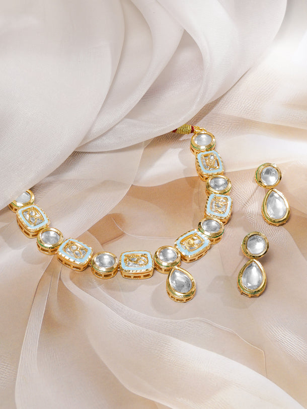 Luxe Polki Kundan Necklace Set