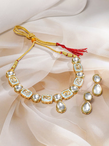 Luxe Polki Kundan Necklace Set