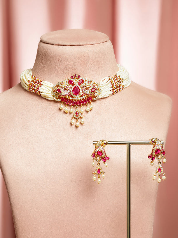 Echoes of the Pink Necklace Set