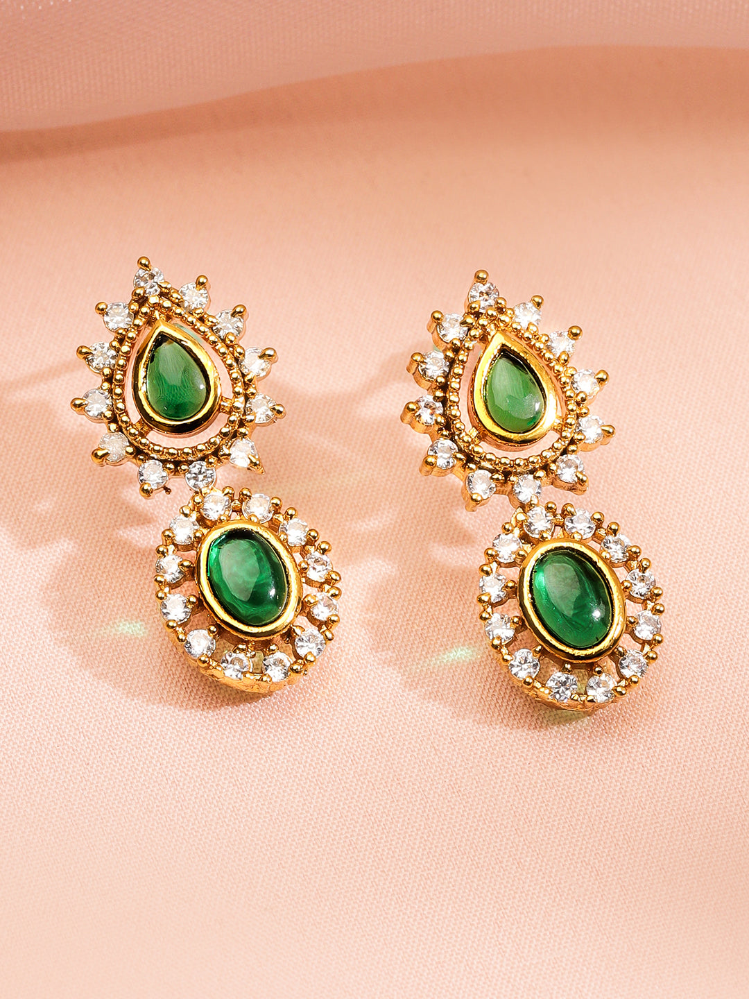 Mystic Green Aura Necklace Set