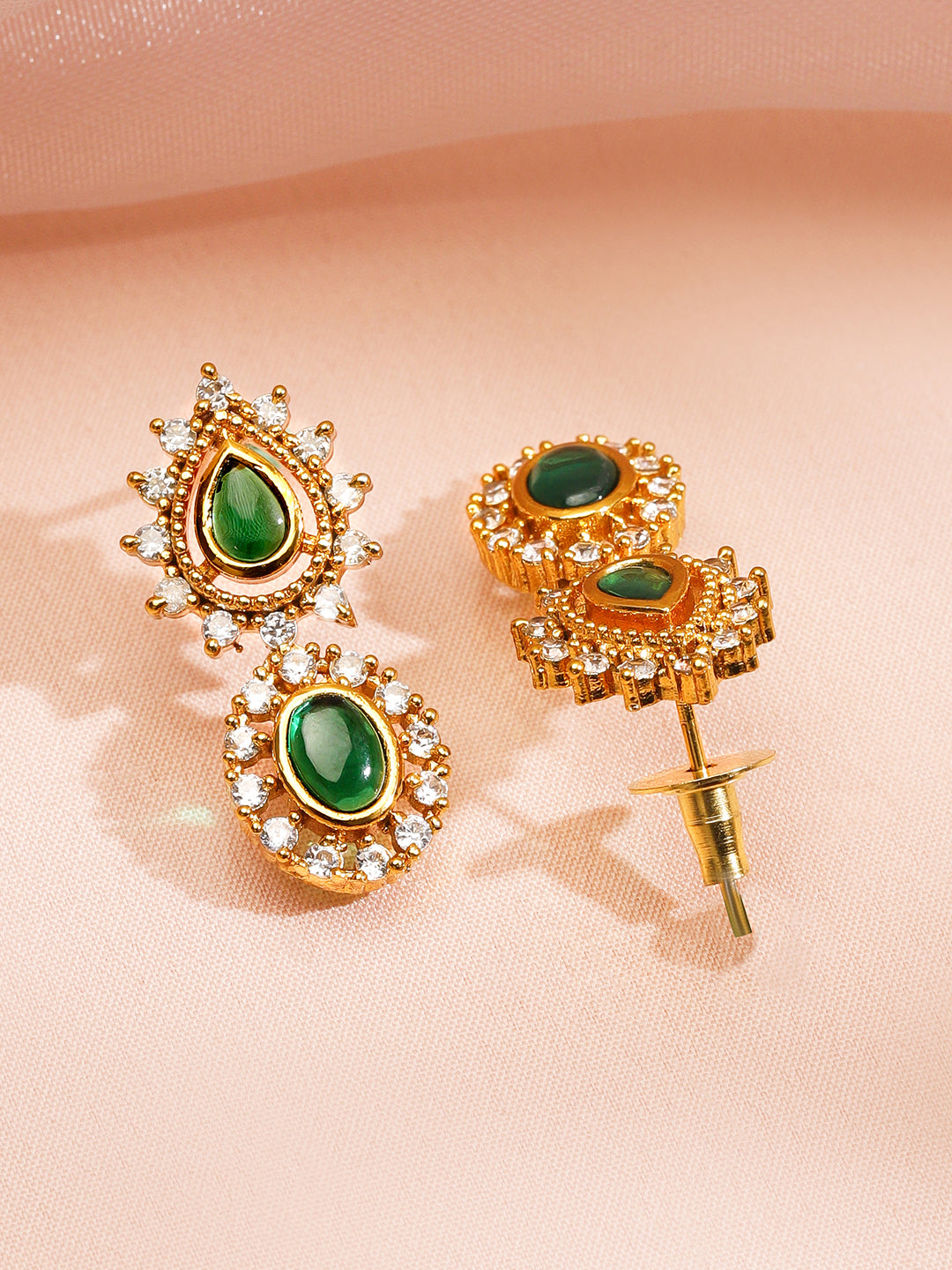 Mystic Green Aura Necklace Set