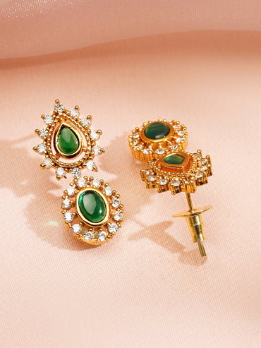 Mystic Green Aura Necklace Set