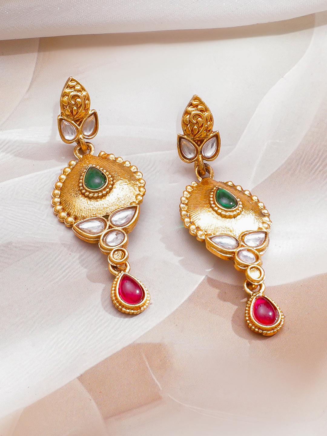 Festive Song of Emerald & Ruby Necklace Set