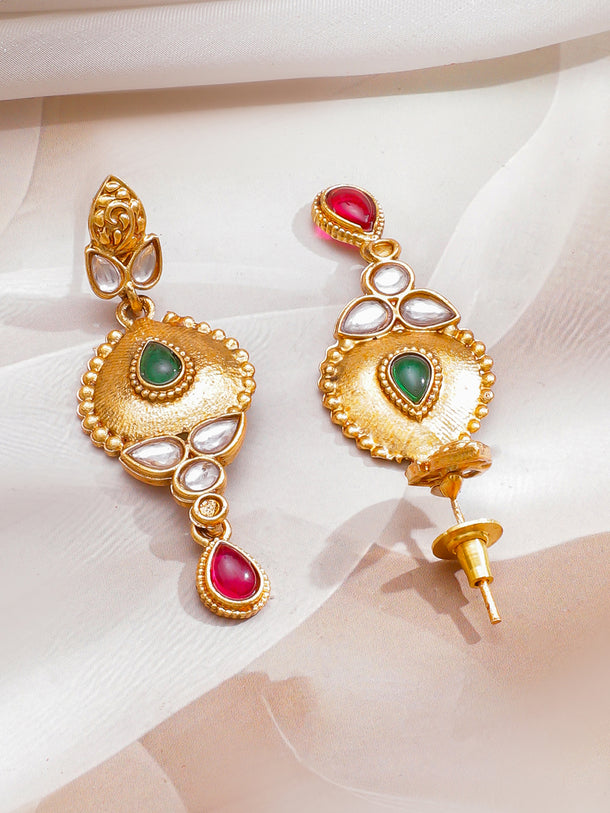 Festive Song of Emerald & Ruby Necklace Set