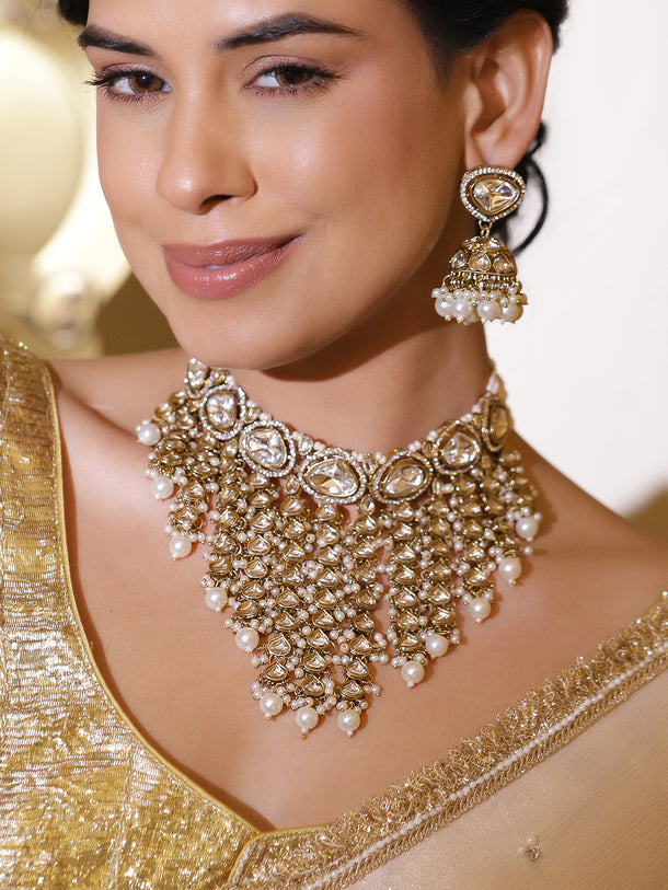 Palace Jewel Luxe Kundan Necklace Set