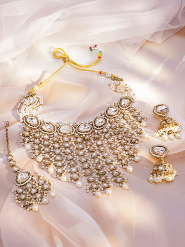 Palace Jewel Luxe Kundan Necklace Set