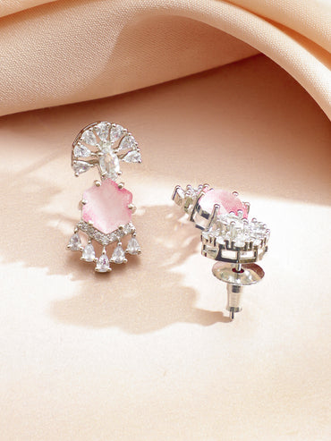Pink Crystal Shine Party Necklace Set