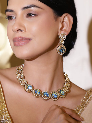 Contemporary Glow Turquoise Necklace Set