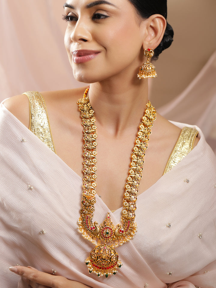 Empress Aura Green Pink Necklace Set