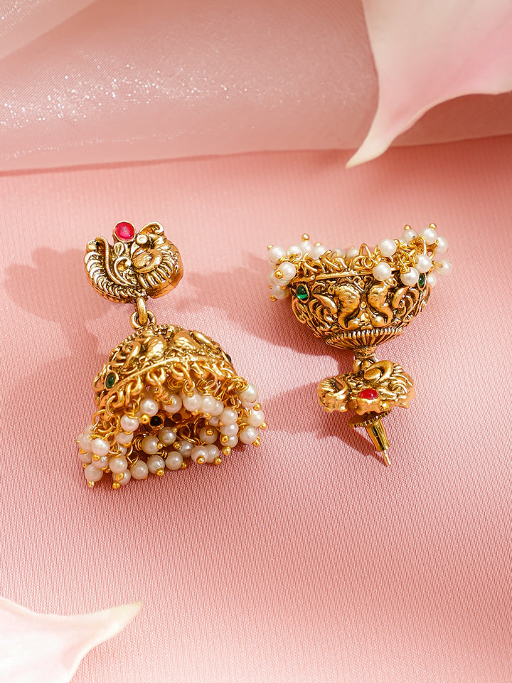 Empress Aura Green Pink Necklace Set