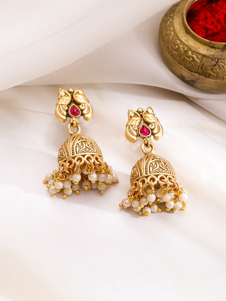 Peacock Glory Green & Pink Necklace Set