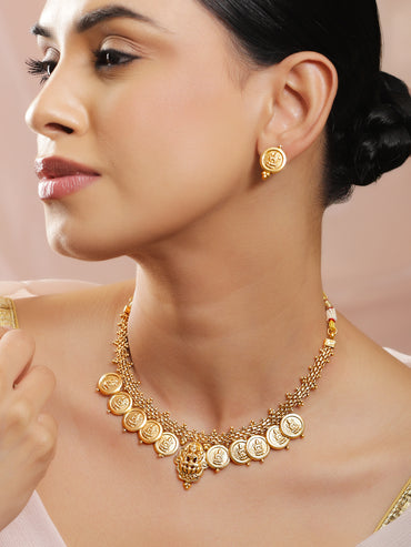 Lakshmi Grace Temple Necklace Set
