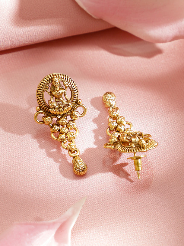 Laxmi Motif Temple Necklace Set