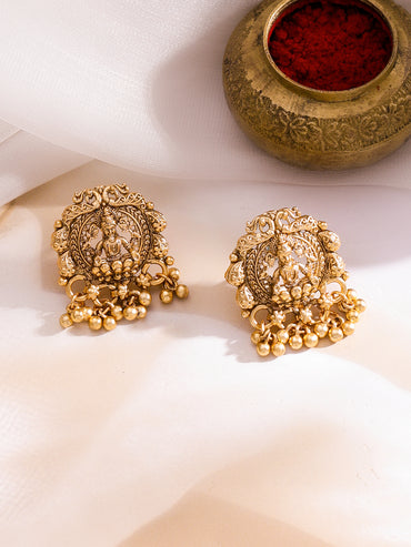 Sacred Lakshmi Temple Necklace Set