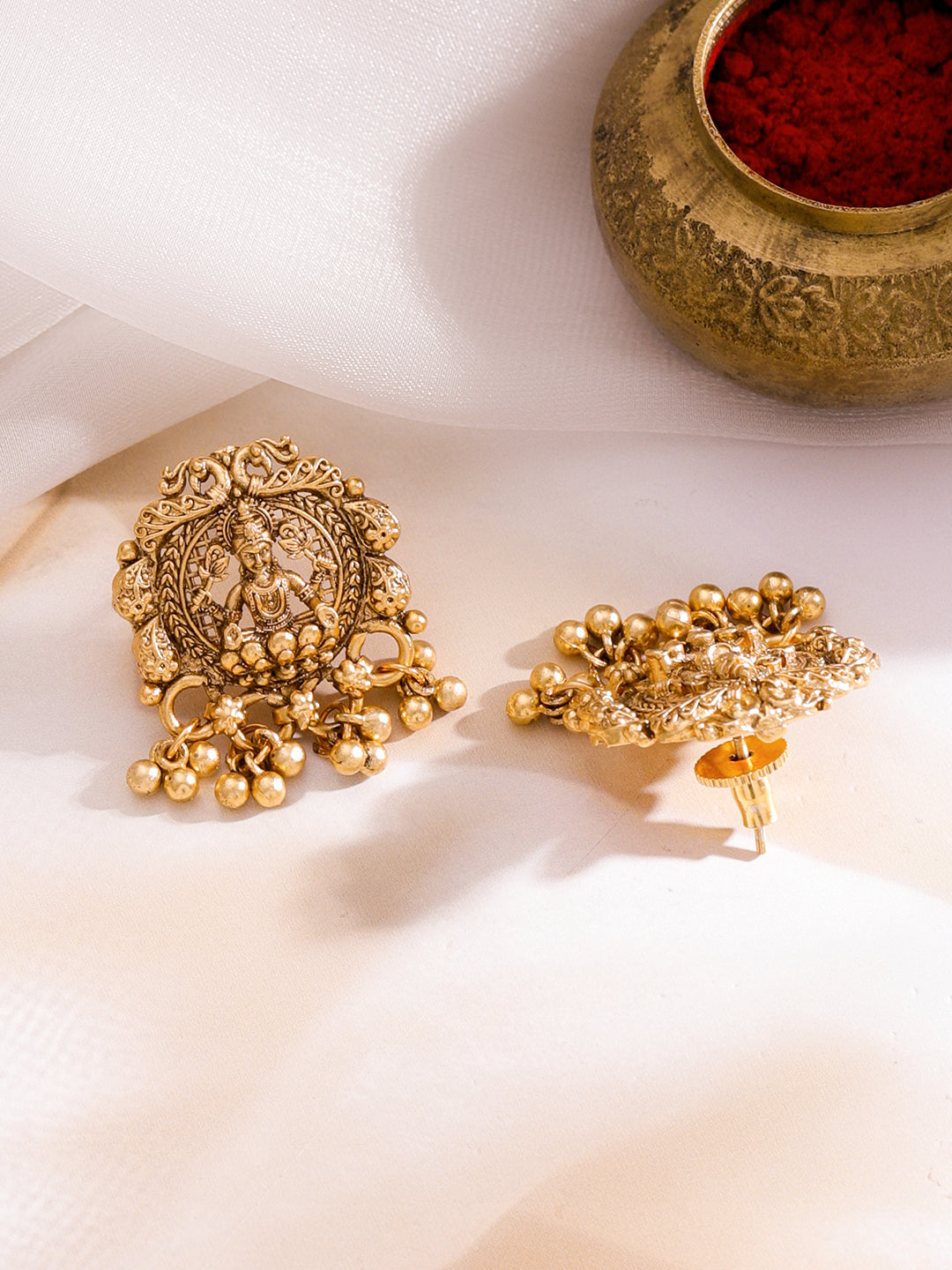 Sacred Lakshmi Temple Necklace Set