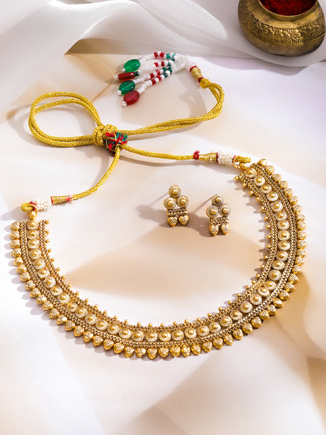 Traditional Gold Necklace Set