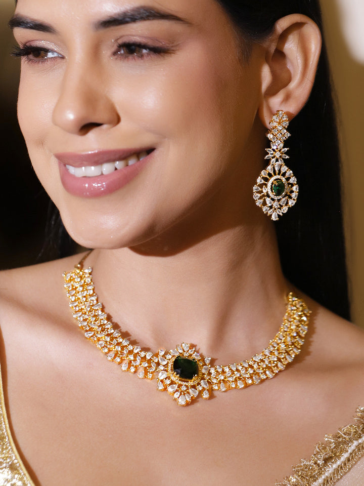 Green Aura Festival Necklace Set