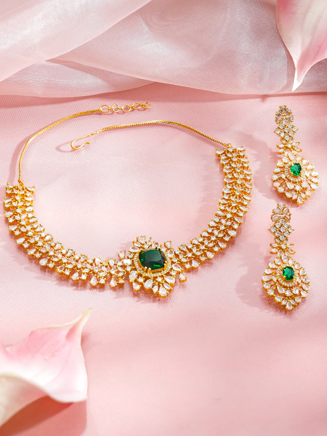 Green Aura Festival Necklace Set