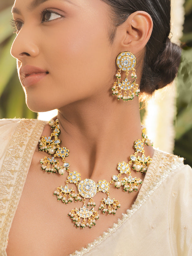 Effortless Radiance Kundan Necklace Set
