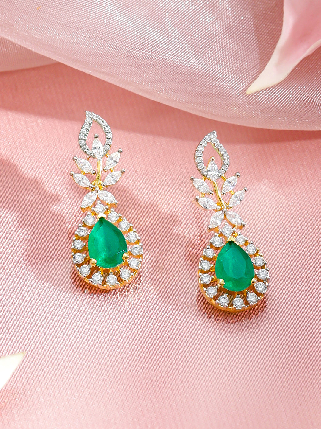 Luxe Green Crystal Necklace Set