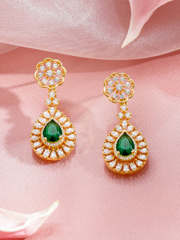 Majestic Green & White Necklace Set