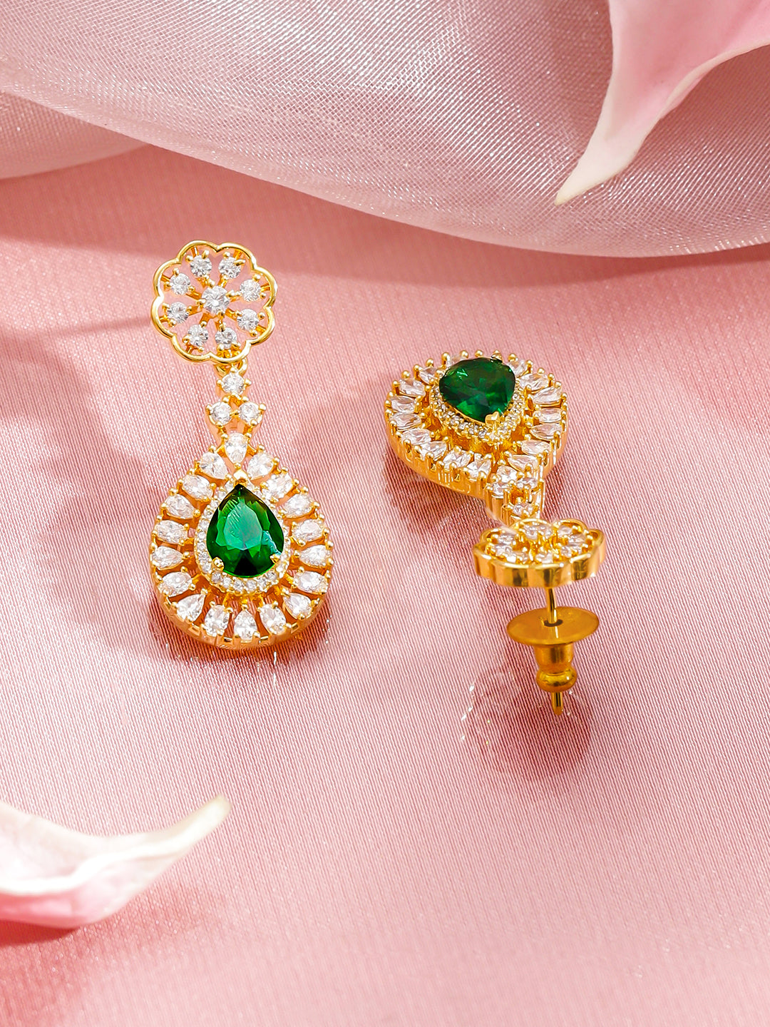 Majestic Green & White Necklace Set