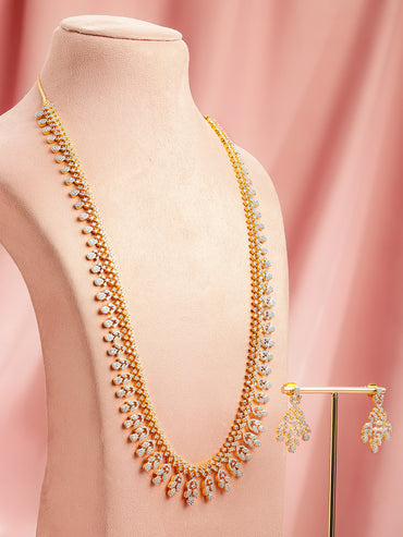 Crystal Crown Necklace Set