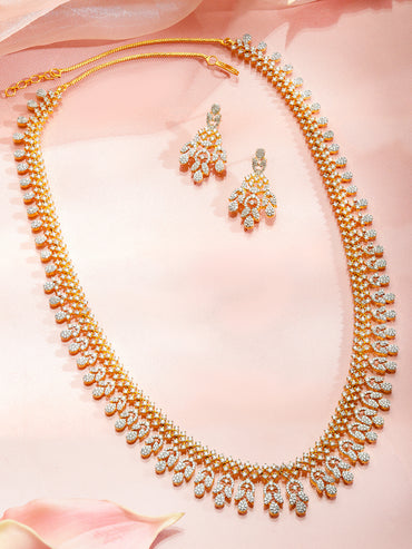 Crystal Crown Necklace Set