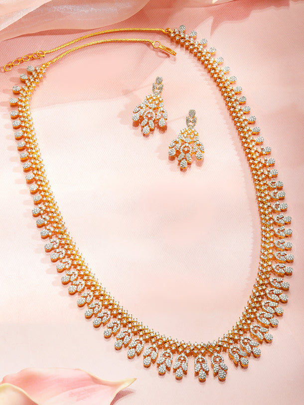 Crystal Crown Necklace Set