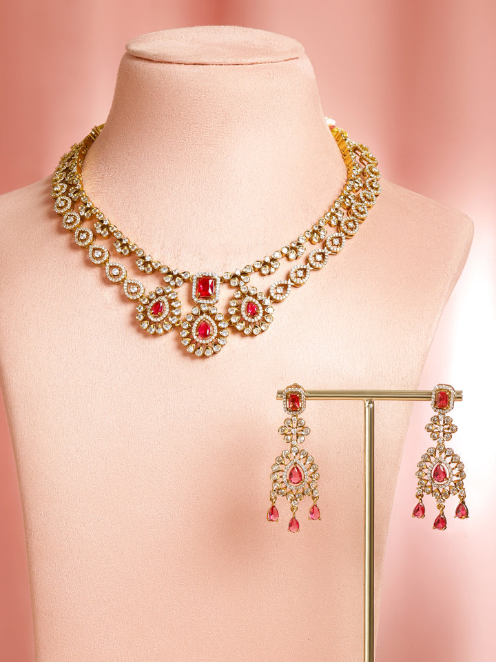 Tale of Ruby & Rose Necklace Set