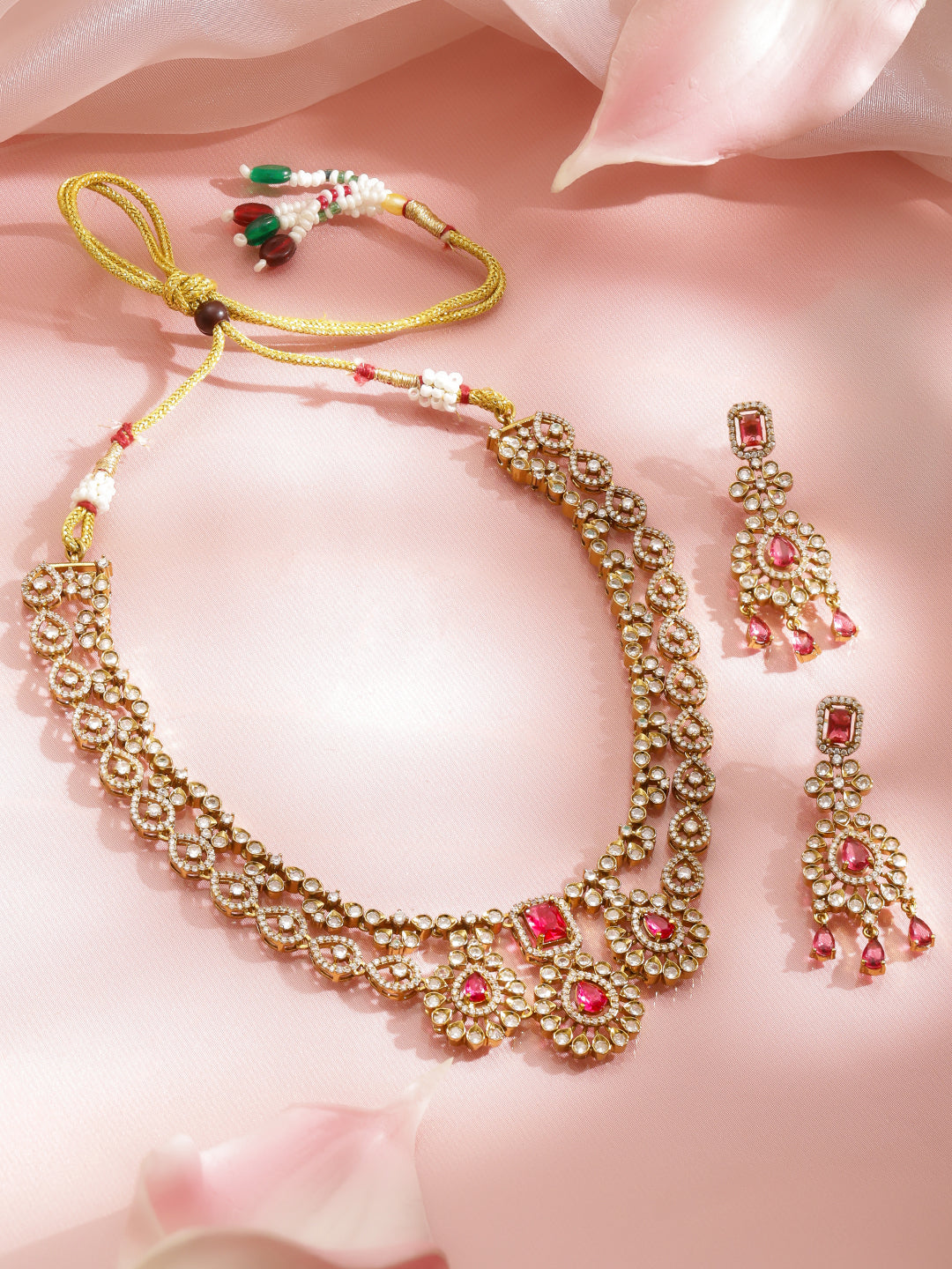 Tale of Ruby & Rose Necklace Set