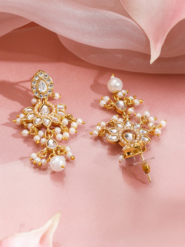 Elegant Hues Kundan Pearls Necklace Set