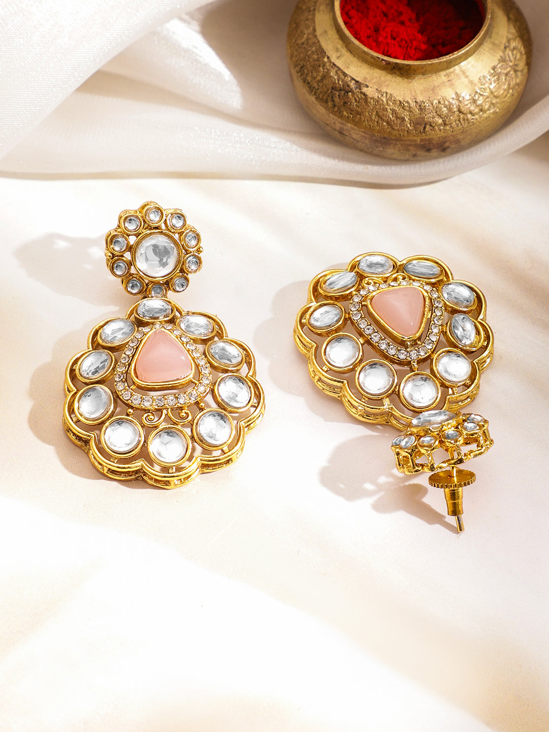 Vintage Glow Pink & Green Necklace Set