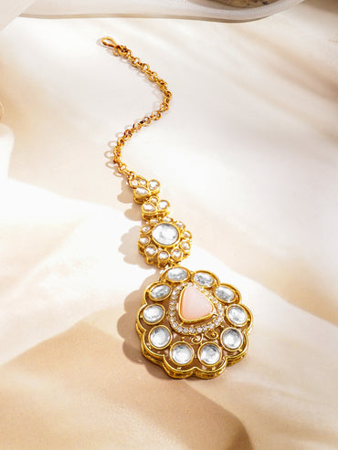 Vintage Glow Pink & Green Necklace Set