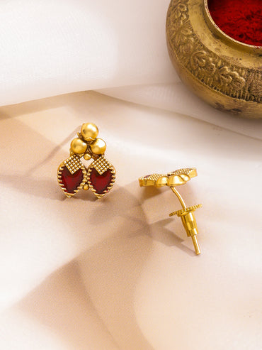 Rubans 22K Gold-Plated Enamelled Jewellery Set