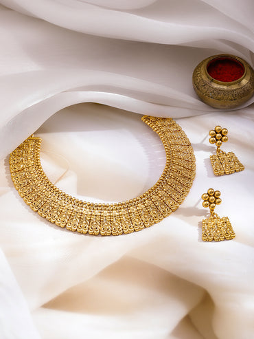 Champagne Gold Necklace Set