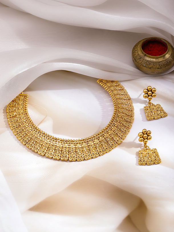 Champagne Gold Necklace Set