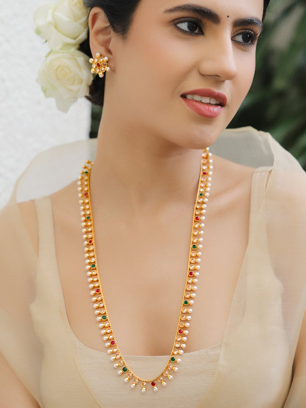 Elite Artistry Pink & Green Necklace Set