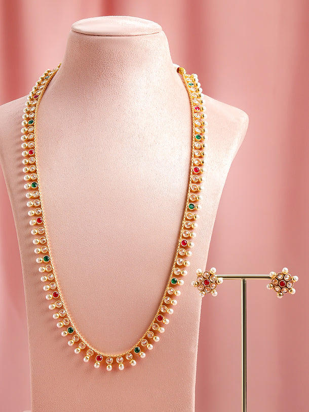 Elite Artistry Pink & Green Necklace Set