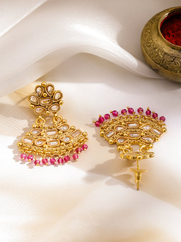 Pink Story of Kundan Necklace Set