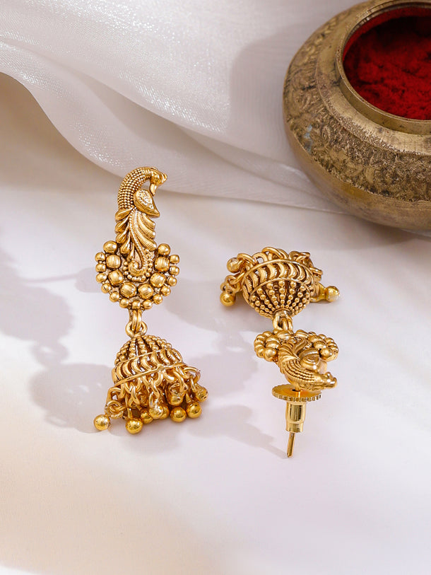 Rubans Women Gold-Plated & Beaded Jewellery Set