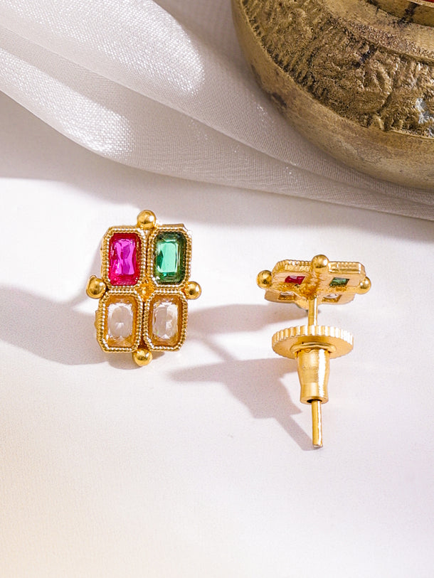 Emerald Meets Pink Glow Necklace Set