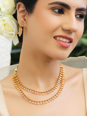 Layered Heritage Glam Kundan Set