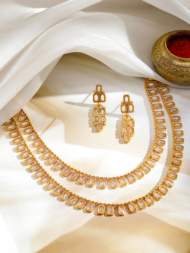 Layered Heritage Glam Kundan Set